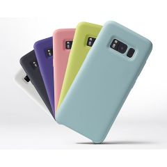 Soft touch silicone back cover for Samsung S8 smartphones - Various colors MOB340 