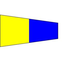 Pennello Segnalazione Nautica Pentafive "5" 170x50x15cm FLAG240 