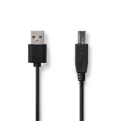 Cavo USB 2.0 A Maschio - USB-B Maschio 2m Nero ND145 Nedis