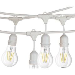 Catena di luci per esterno E27 10 metri bianca WB1118 