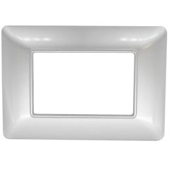 Placca in tecnopolimero 3P argento compatibile Matix EL1043 