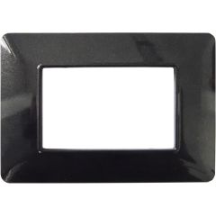 Placca in tecnopolimero 3P nero bistrò compatibile Matix EL2109 
