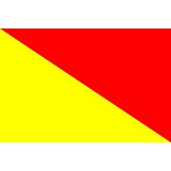 Bandiera nautica di segnalazione "O" Oscar 150x180cm A9252 