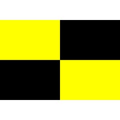 Bandiera nautica di segnalazione "L" Lima 60x50cm A9284 