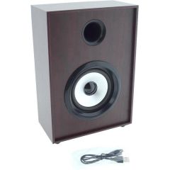 Cassa Bluetooth ricaricabile in legno 5W con ingresso AUX 3.5mm WB125 