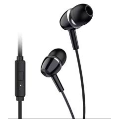 Cuffie auricolari con microfono 1.2m jack audio 3.5mm nere KSC-659 F2080 Kakusiga