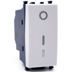 Interruttore bipolare bianco compatibile Vimar Arké EL222 