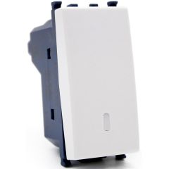 Pulsante unipolare bianco compatibile Vimar Arké EL290 