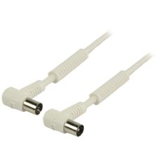 Cavo Coassiale 100 dB ad Angolo Coassiale Maschio - Femmina Coax (IEC) 20m Bianco ND9095 Valueline