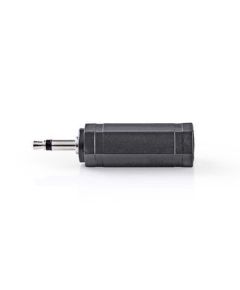 Mono-Audioadapter 3,5 mm Stecker - 6,35 mm Buchse 10 Stück Schwarz ND1365 Nedis