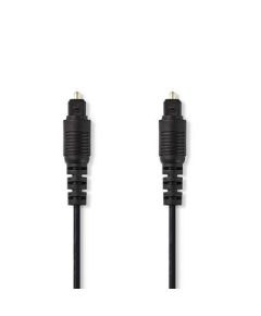 Optical Audio Cable | TosLink male - TosLink male | 1.0 m | Black ND170 Nedis