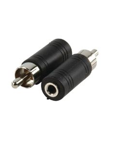 Mono-Audio RCA mle - adaptateur 3,5 mm femelle noir ND1375 Valueline