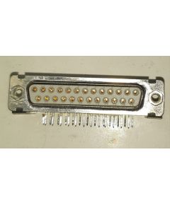 Connettore D-SUB 25 poli femmina 90° - gold plated NOS100775 