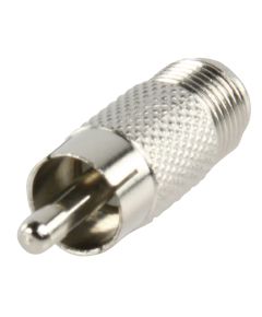 Coaxial Adapter F RCA Male - F Female Silver ND1205 Valueline