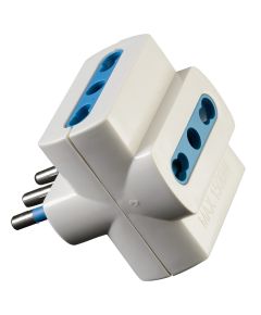 Multi-socket 10A 3x Italian White EL702 