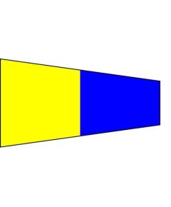 Nautical Signaling Brush "5" Pentafive 340x100cm long FLAG230 