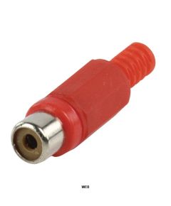 Connettore RCA Female PVC Rosso ND9260 Valueline