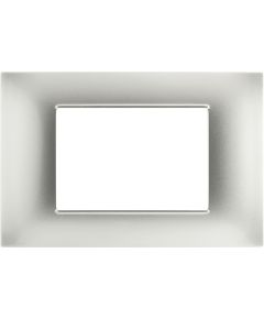 Platte 3P Technopolymer 12x8cm Silber kompatibel mit Vimar EL1960 