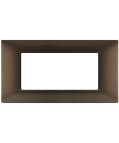 Plate 4P Technopolymer 14x8cm Copper compatible Vimar EL1966 