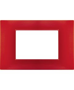 Placca 3P Tecnopolimero 12x8cm Corallo compatibile Vimar EL1969 
