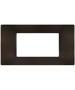 Plate 4P Technopolymer 14x8cm Bronze compatible with Vimar EL1972 