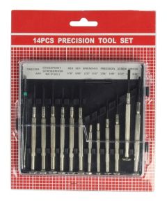 Screwdriver set 6x flat 2x PH 3x hexagonal 1x tweezers 1x driver 1x cross Accuracy ND3312 Fixapart