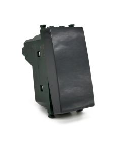 Schwarzer Schalter kompatibel mit Vimar Plana EL2148 