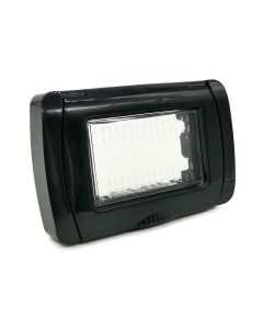 IP55 3P schwarze Hydrobox-Platte, kompatibel mit Living International EL2164 