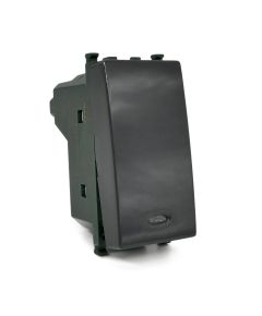 Black switch with Vimar compatible indicator light EL2210 