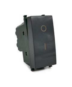 Vimar compatible black bipolar switch EL2218 