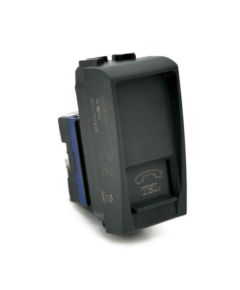 Living International compatible black phone socket EL2312 