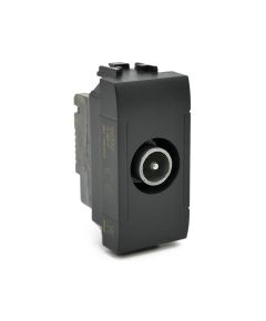 Presa TV passante nera compatibile Living International EL2314 