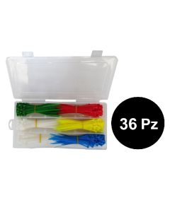 36 Pieces - Cable ties kit 550 pieces - 5 colors EL854-36 