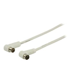 Angled coaxial cable 25m white Valueline ND6828 Valueline