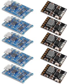 Modulo di carica per batterie al Litio 1A con protezione batteria 18650 e modulo di scarico 2A 5V 10 pezzi F1510 