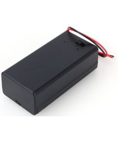 Custodia porta batteria 9V con interruttore WB631 