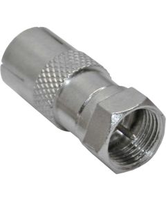Coax Adapter F Male-Female Coax (IEC) C1091 