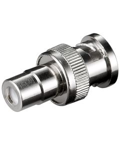 Male BNC connector - 50 Ohm female RCA connector Q753 Goobay