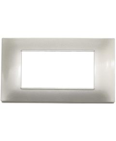 Vimar compatible light gray 4-gang technopolymer plate EL942 