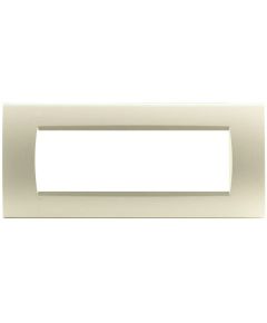 7-place champagne-coloured technopolymer plate, Living International compatible EL975 