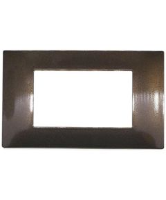 3-gang technopolymer plate in bronze color compatible with Vimar Plana EL271 