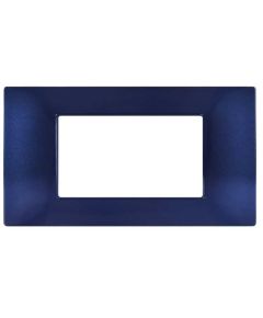 Vimar Plana compatible blue 4-gang technopolymer plate EL303 