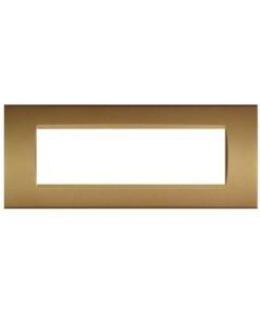 7-slot sand-colored technopolymer plate compatible with Living International EL2621 