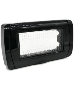 IP55 4P black idrobox plate compatible with Matix EL837 