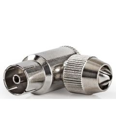 75Ohm angled female coaxial plug F1619 