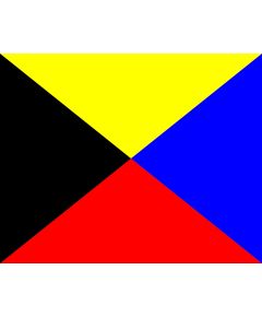 Bandiera numerica segnalazione nautica "0" 150x180cm A9242 