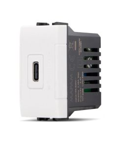 Presa USB tipo C 5V ricarica rapida 2.4A compatibile Living International EL2509 