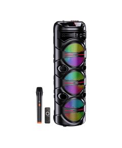 Rechargeable portable speaker 3x8" 40W Bluetooth/USB LED light KK-8301 Kakusiga