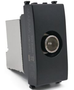 Presa TV SAT derivata nera compatibile Vimar Arké EL204 