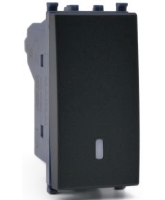Pulsante unipolare nero compatibile Vimar Arké EL214 